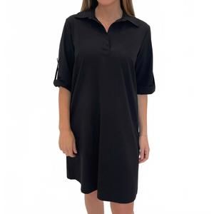 NEW PEACE OF CLOTH ryan tech dress in onyx